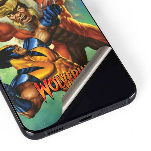 Marvel X-Men Wolverine Vs Sabretooth Galaxy S22 Skin